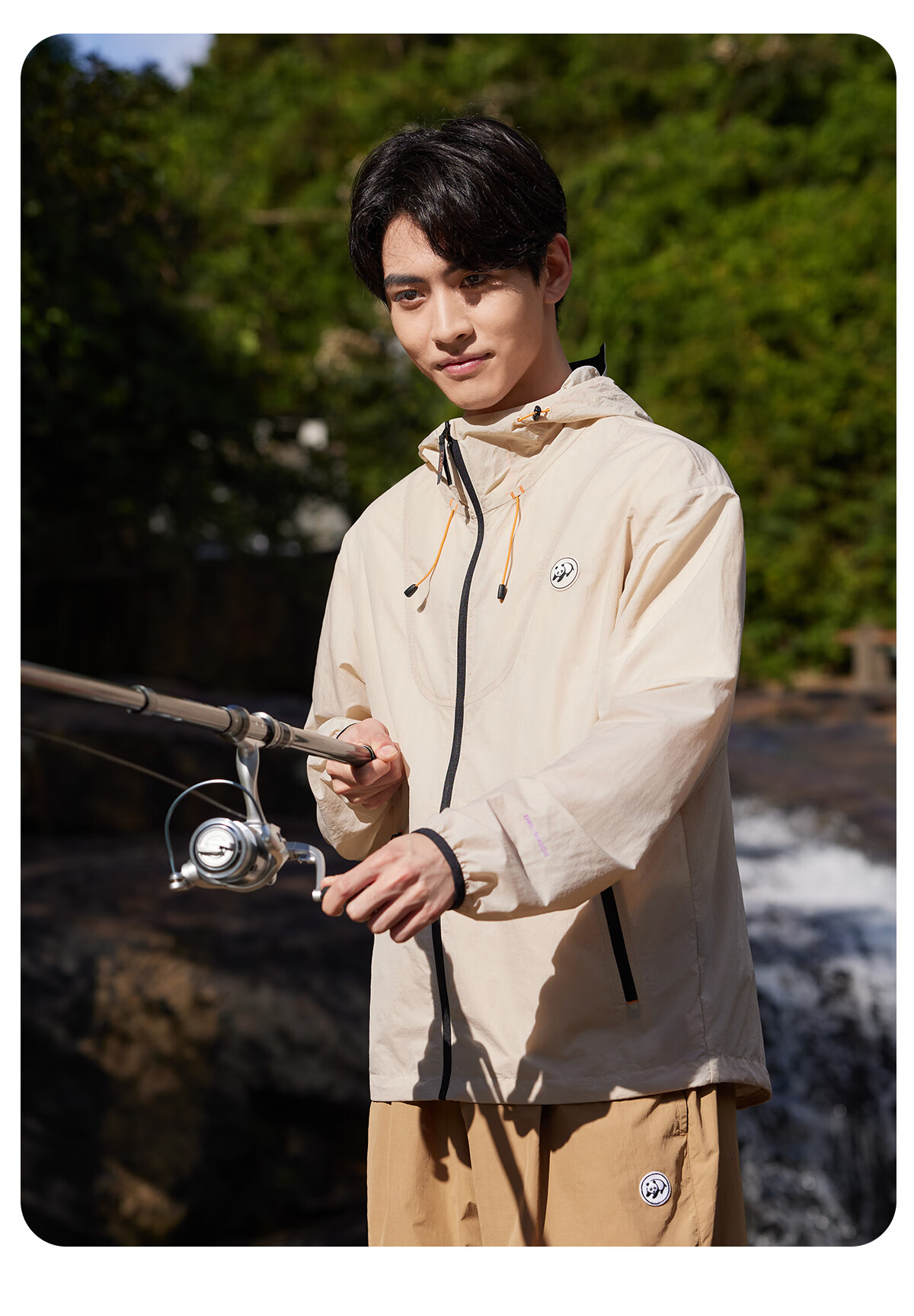 CAMEL Panda Series - Lightweight Sun Protection Jacket for Men And Women, Outdoor Sports Wear with Wide Black Rubber Brim Hat, New Summer Outerwear 23