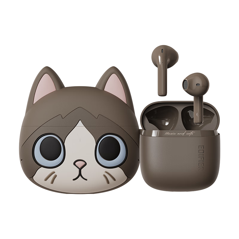 EDIFIER Zero Meow Meow Series Limited Edition Gift Box, True Wireless Bluetooth Earphones, Semi In-Ear Headphones, Holiday Birthday Gift Box, Ragdoll Cat, Graduation Gift