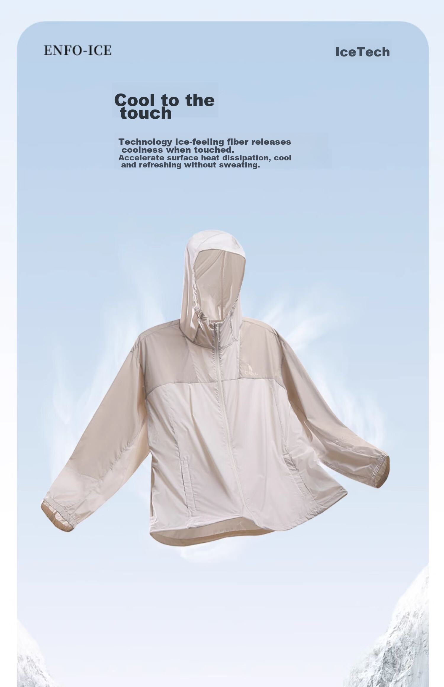 CAMEL Outdoor Sun Protection Clothing, 2024 New Product, Ice-Cool Breathable UV-Resistant Fashion Color Block Sun Protection Garment, O086 2XL 11