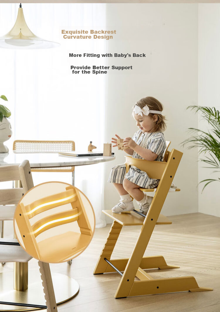 Stokke Growth Chair, Multifunctional Baby High Chair Learning Seat, TT Five-Piece Set with Free Cushion - Glacier Gree 18