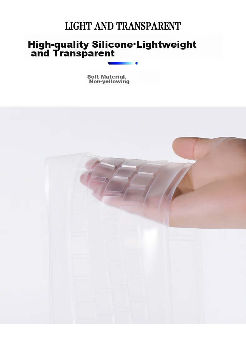 Beifang Desktop Computer Keyboard Transparent Protective Film, Clear Film for Laptop Keyboard, High Transparency Silicone Invisible Film, Waterproof And Dustproof Cover 30513 6