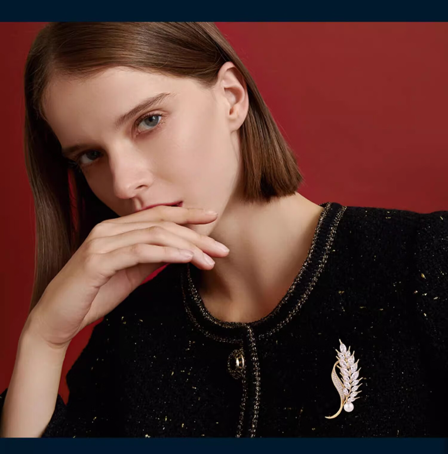 Eternelle French Eternal Wheat Ear Brooch, Elegant And Exquisite Accessory, Luxurious Corsage, High-End Ornament, Birthday Gift 9