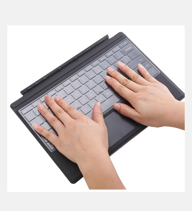 Jiasu Compatible Microsoft Surface Pro7/Pro6/Pro5/Pro4 Keyboard Film 12.3-inch 2-in-1 Tablet Laptop Keyboard Protective Transparent Cover 1
