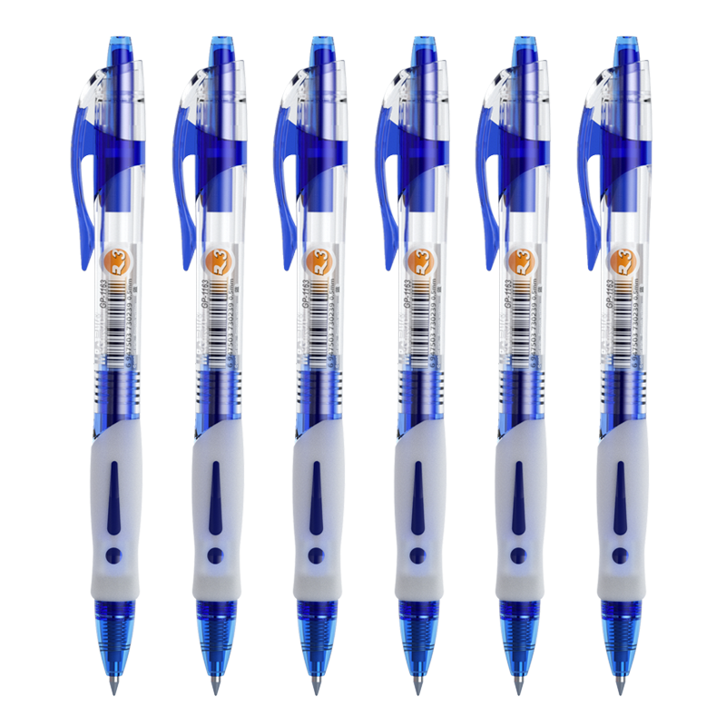 M&G Stationery Retractable Gel Pen, Student 0.5mm Signature Pen, Business Bullet Tip Pen, Doctor Prescription Pen, Office Supplies, Blue, 12 Pens/box