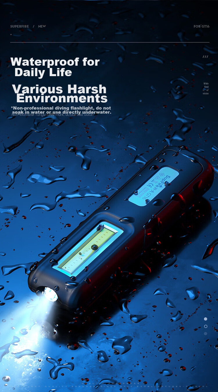 SupFire G15-S Magnetic LED Work Light Rechargeable High Brightness Multifunctional Flashlight for Car Repair Machine Inspection Outdoor Lighting 5W 4-Hour Battery Life 16