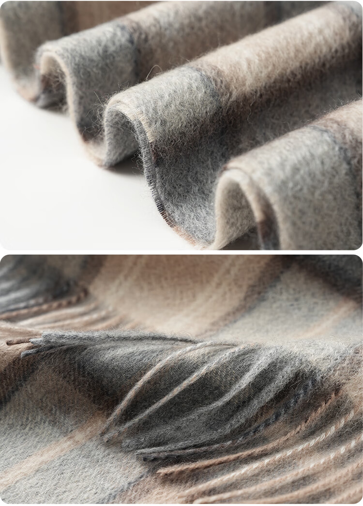 JIUMU 100% Cashmere Scarf for Women, Autumn And Winter Shawl, Warm Neck Wrap, Gift for Girls, Mid-Autumn Festival Birthday Present, Gift Box Set 13