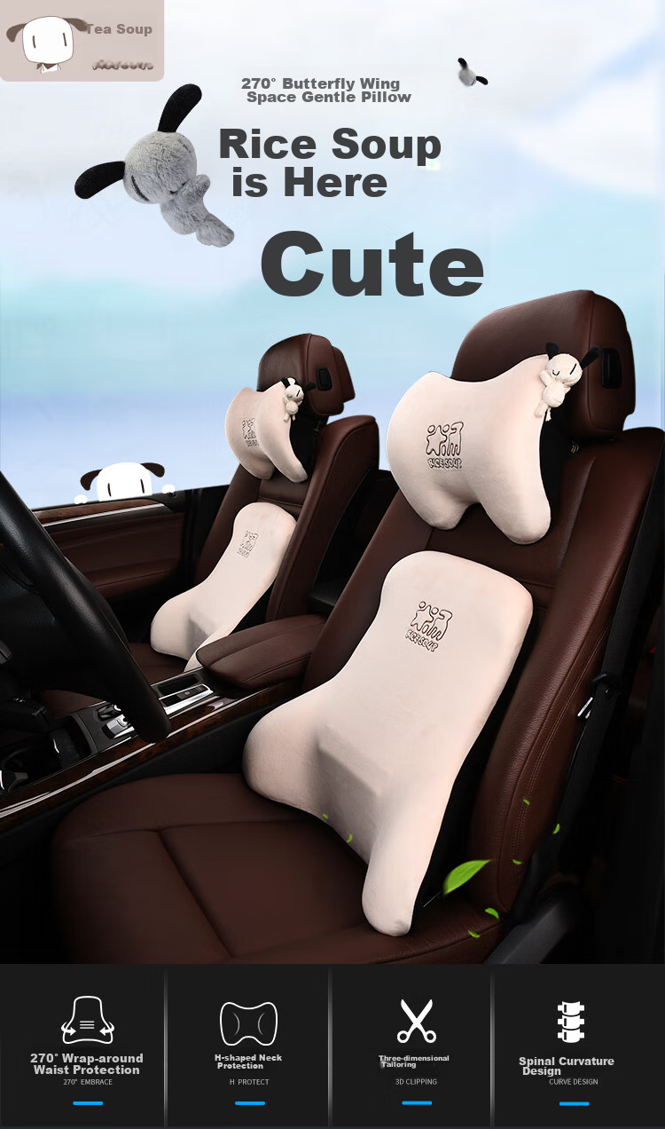 ICAROOM Car Headrest, In-Car Neck Pillow, Seat Cervical Support Cushion, Automotive Neck Pillow, Car Head And Neck Rest 1
