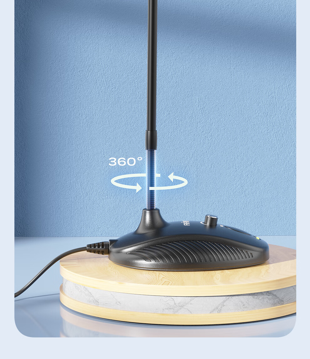 FIFINE Computer Microphone, Laptop USB Wired Mic, Conference Room Video, Postgraduate Entrance Exam Retake, Online Class, Live Streaming, Recording, Voice-Over, Noise Reduction, Desktop Gooseneck Mic FM730 12