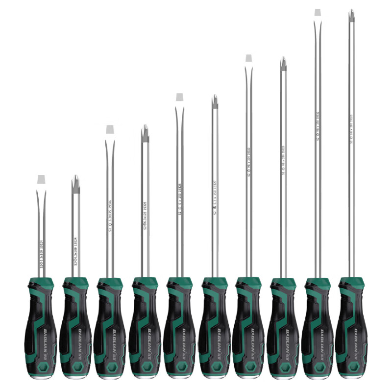 Baolian Impact Screwdriver Set Two-Piece Cross and Flathead Extended Torx Driver Tool Kit