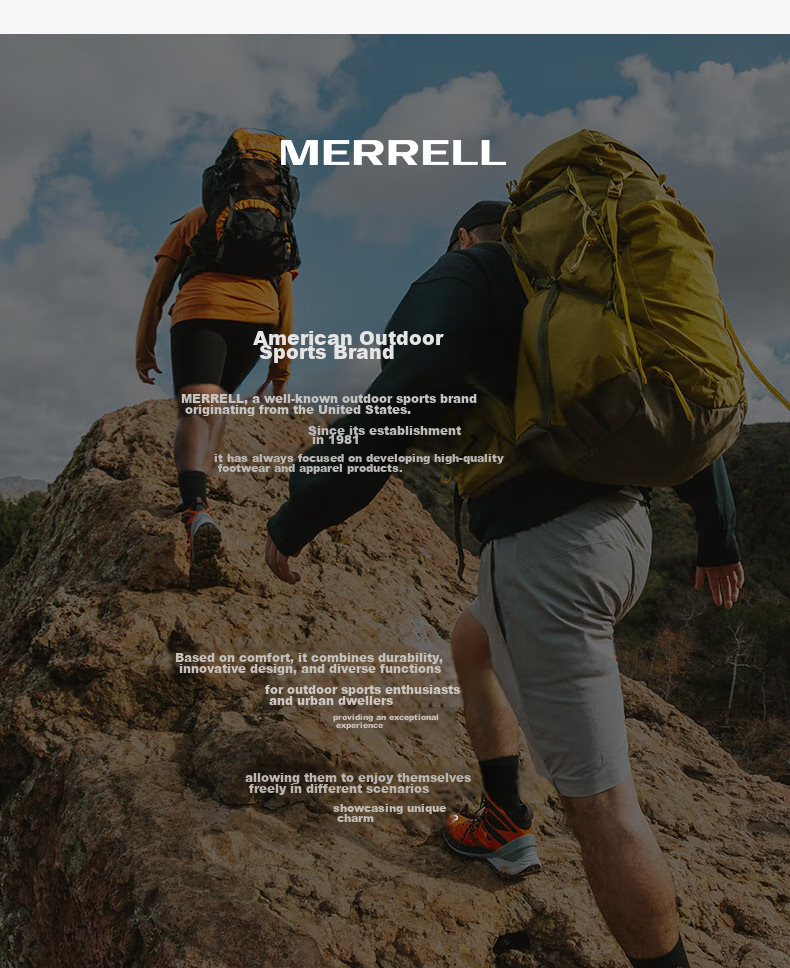 Merrell MOAB3 GTX Hiking Shoes, Outdoor Waterproof Sports Climbing Shoes for Men, Vibram Outsole, Non-Slip Breathable Winter Shoes, Size 42 25