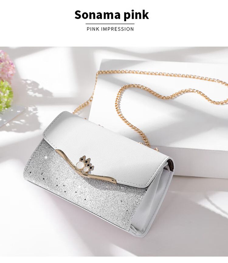 Aiqinghai Leather Handbag, Women's Luxury Brand Chain Shoulder Crossbody Bag, Practical Birthday And Mother's Day Gift for Wome 2