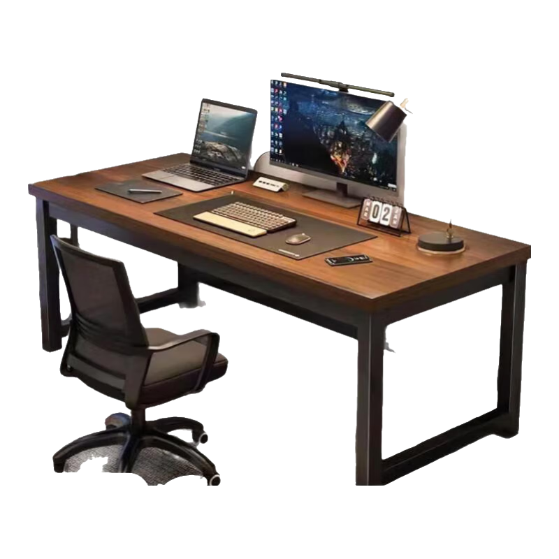 Quanpinwu Computer Desk, Home Study Writing Desk, Desktop Workstation, Simple Office Desk, Gaming Long Table