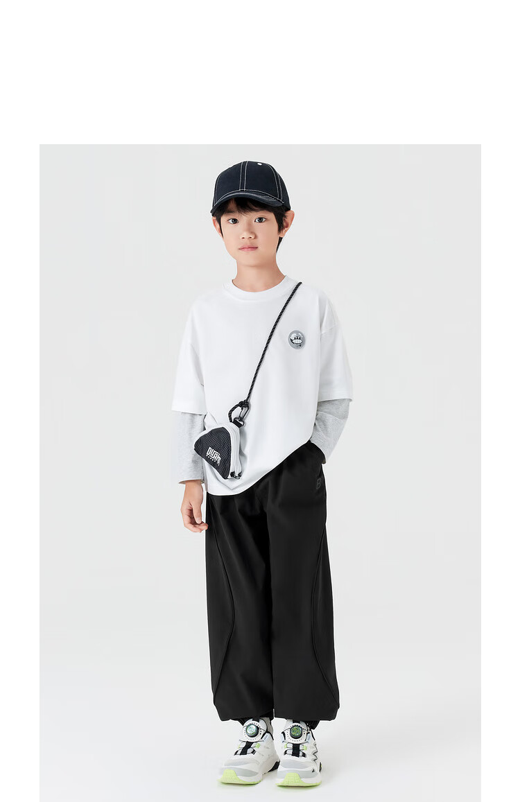 BALABALA Children's Clothing, Boys' Loose-Fitting Joggers, Autumn Pants, 24108105 2