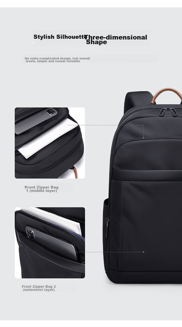 GOLF Laptop Backpack for Men, 15.6/16 Inch Notebook Bag, Contrasting Color Handheld Business Travel Schoolbag 13
