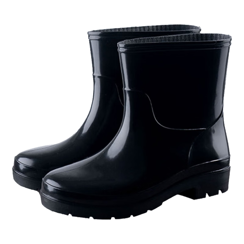 Bingyu Rain Shoes Labor Protection Low-Cut Short Rain Boots Non-Slip Acid and Alkali Resistant Aquaculture Construction Site Water Shoes Low-Cut Size 41 BYrl-165
