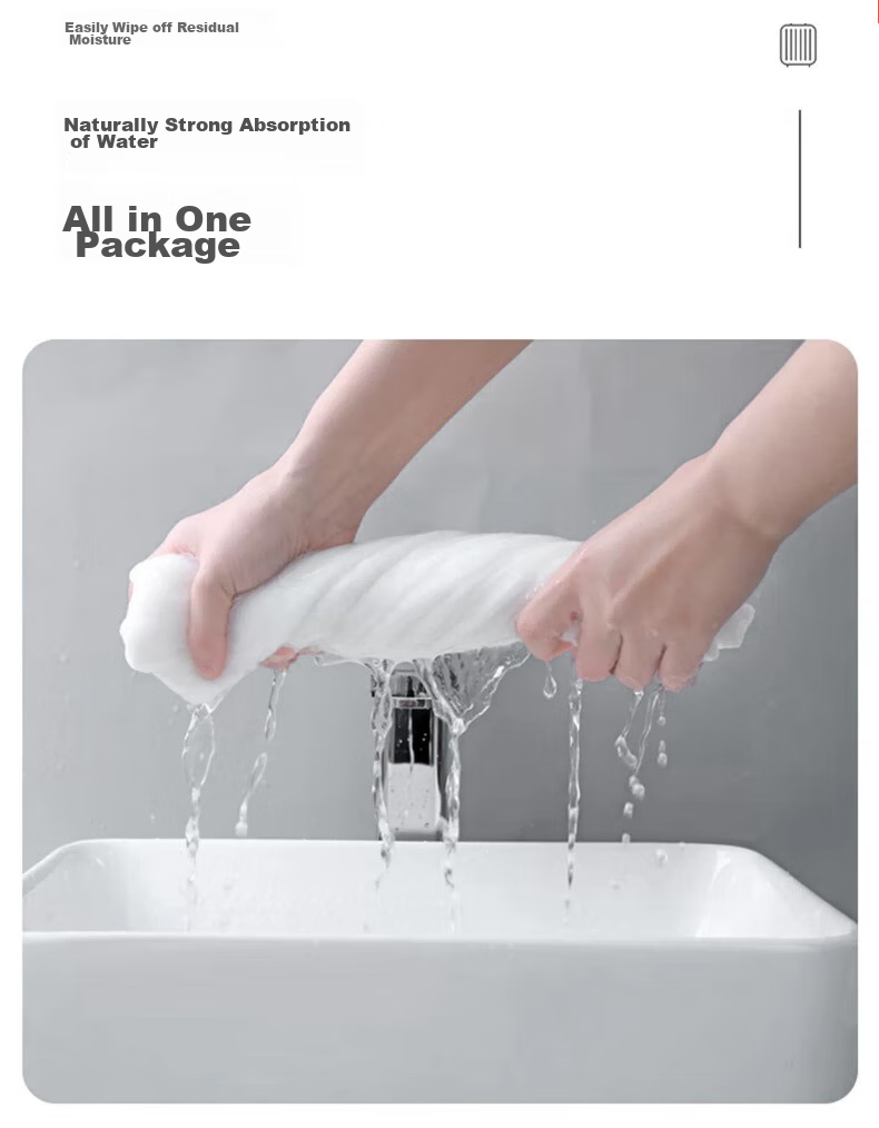 KING SHORE Disposable Bath Towels with Pearl Pattern, Portable Travel Thick Large Size Hotel Business Trip Bath Towels, 4-Pack, 120*70cm 5