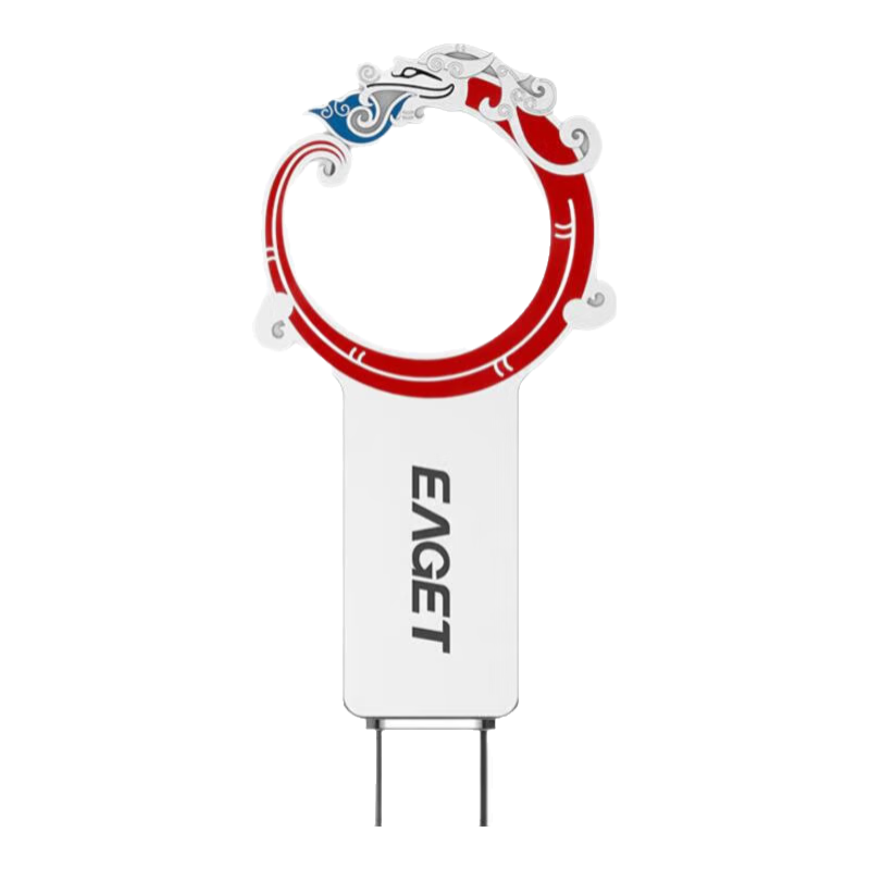 EAGET 64GB Type-C USB3.2 High-Speed All-Metal Mini Dual-Interface Mobile USB Drive CU95 Portable Office Car Use Creative Zodiac Student USB Flash Drive