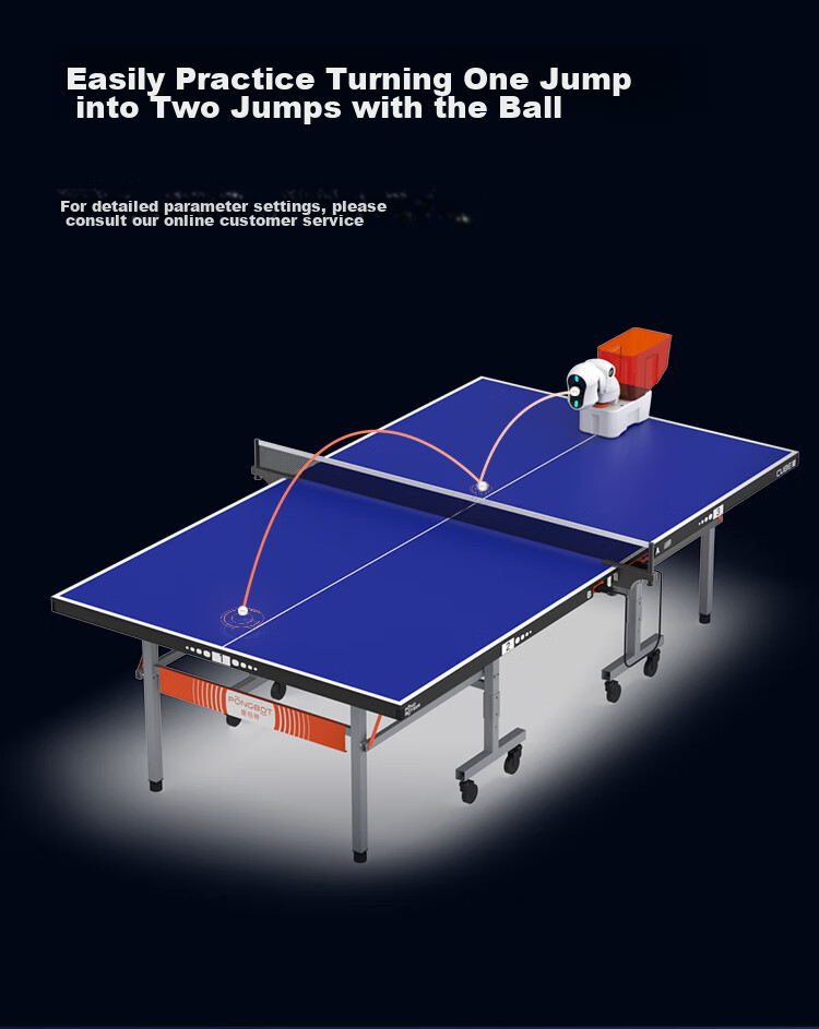 Pongbot NOVA Table Tennis Ball Machine, Portable Smart Table Tennis Training Device for Adults at Home, Ball Launcher 6