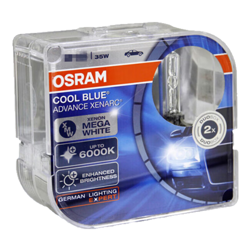 OSRAM Automotive Xenon Headlight Bulb D4S CBA [6000K 35W], Imported from Germany (Pair)