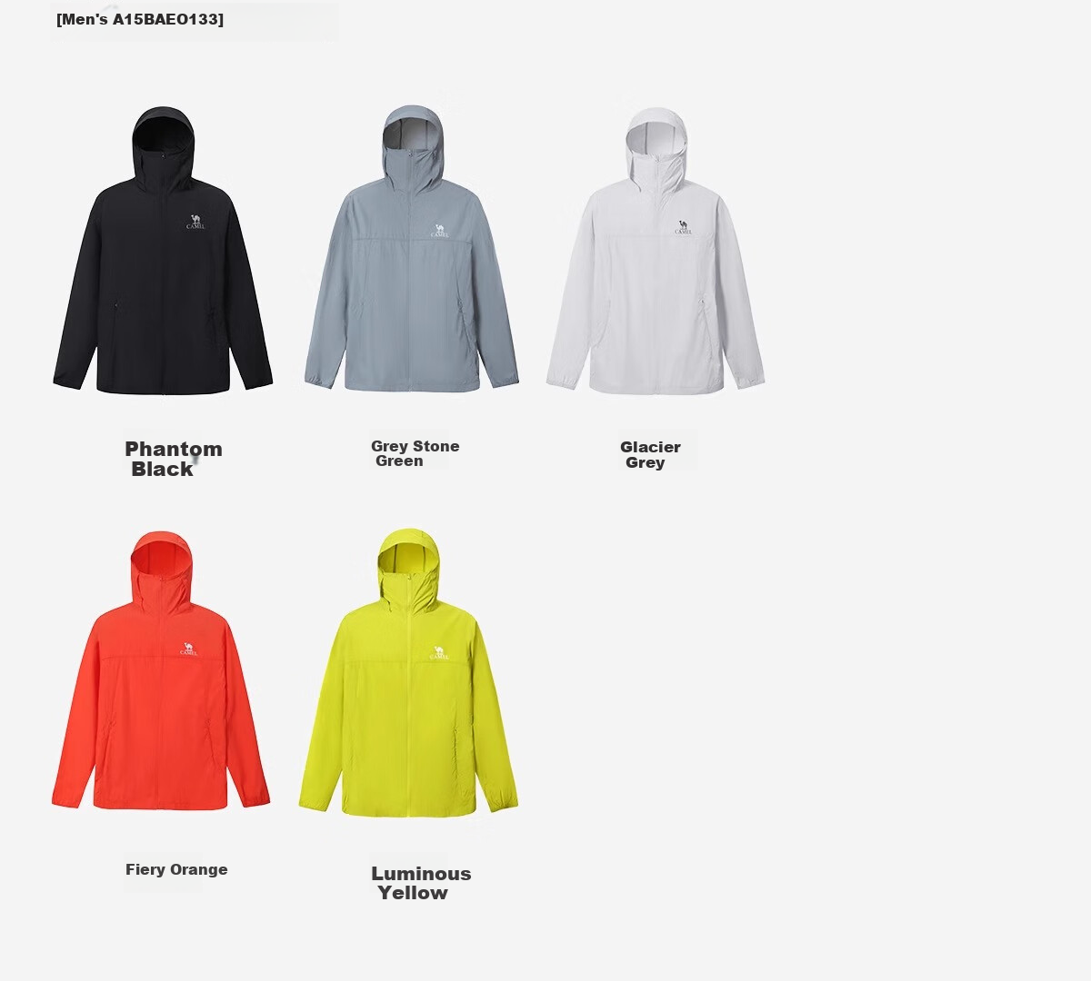 CAMEL Outdoor Sun Protection Clothing UPF1000, UV-Resistant, Lightweight, Breathable Jacket, A25BAEO132 15