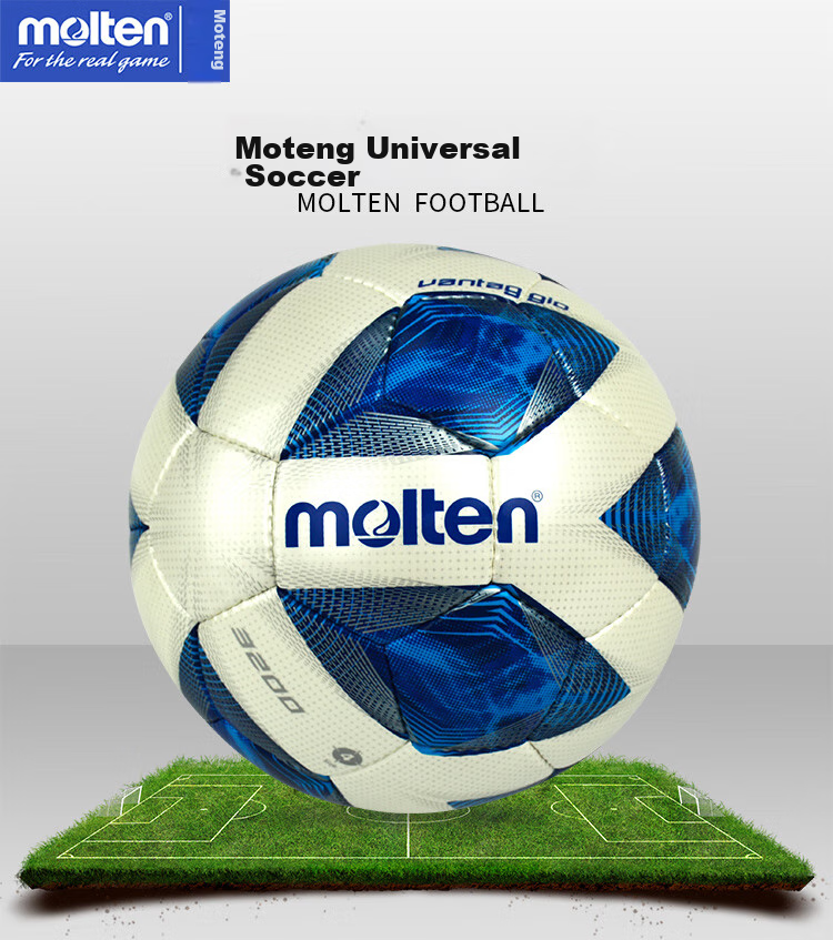 Molten Soccer Ball Size 4 F4A3200-WY Youth, for Ages 5-7, PU Leather, Anti-Sand Air Valve, Universal Soccer Ball 1