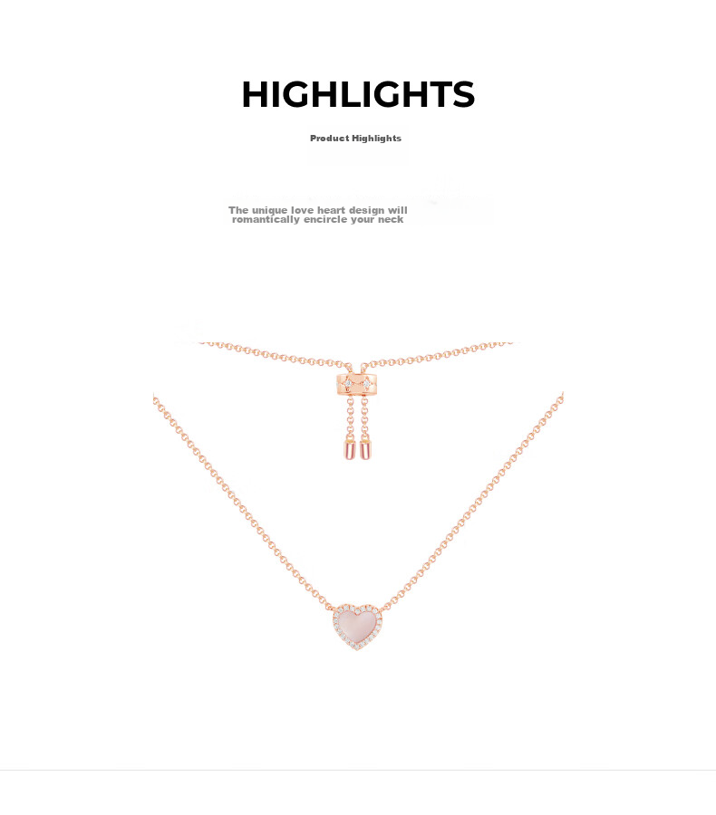 APM Monaco Pearl Mother-Of Heart Necklace Sweater Chain Women's Elegant Collarbone Chain, Gift for Girlfriend Or Wife 2