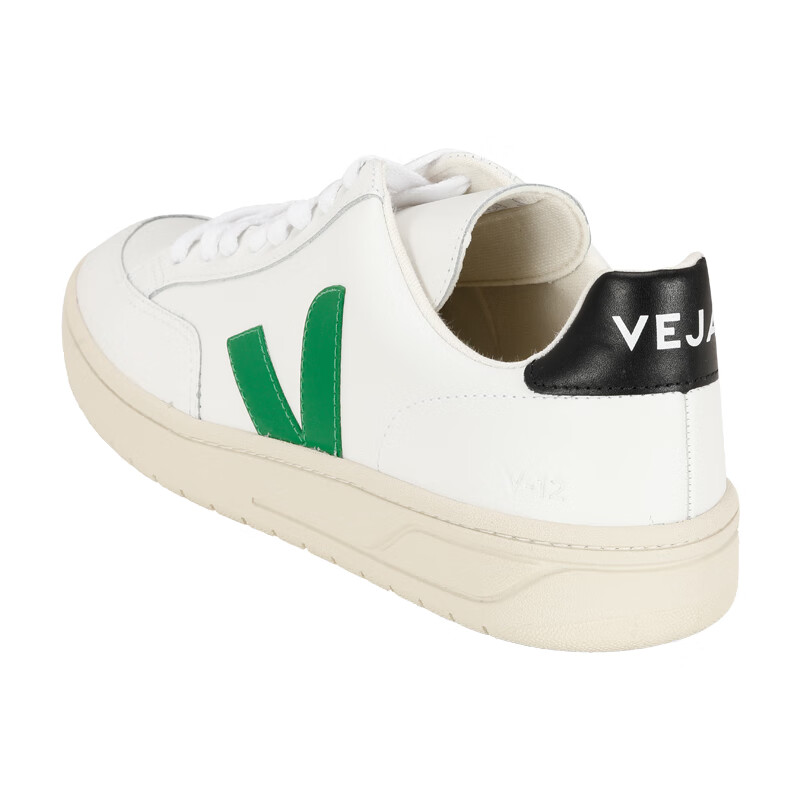 veja 男士运动鞋 绿标板鞋脚底休闲鞋 平底系带撞色潮流低帮小白鞋 20
