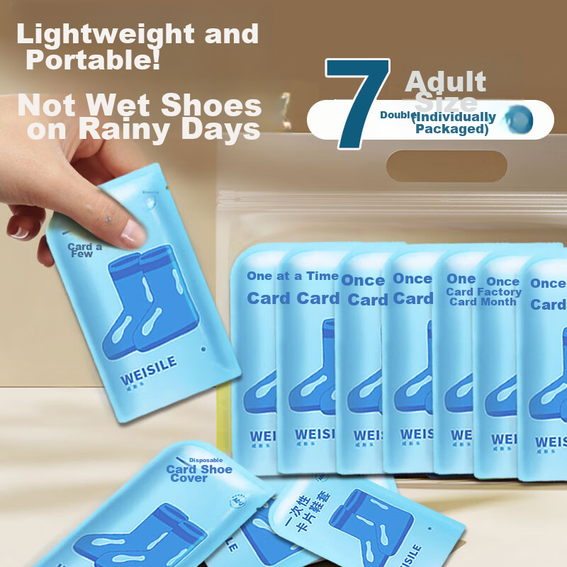 Paipitao Disposable Rain Shoe Covers Waterproof Rain Foot Covers for Adults And Children Outdoor Non-Slip Thickened Wear-Resistant Transparent Rain Boot Covers