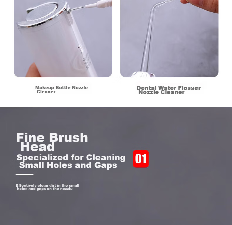 Jiashigao Shower Head Cleaning Brush Set, 50 Pieces, Bathroom Sink Faucet Nozzle Lotus Head Gap Needle Cleaning And Unclogging Small Brush 8