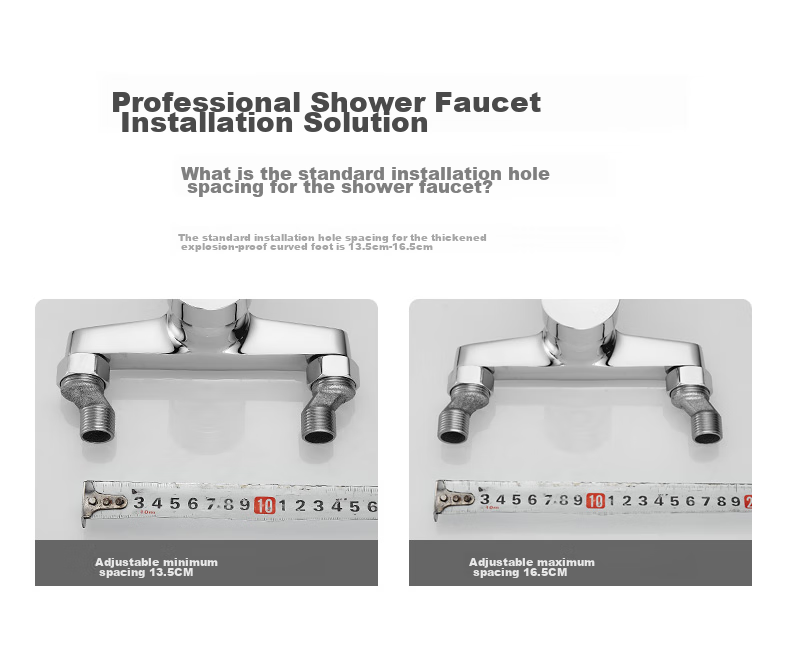 HSPA Kitchen Wall-Mounted Faucet, All-Copper Body, Double Hot And Cold Handles, Dual Control Sink Faucet HS-5017 9