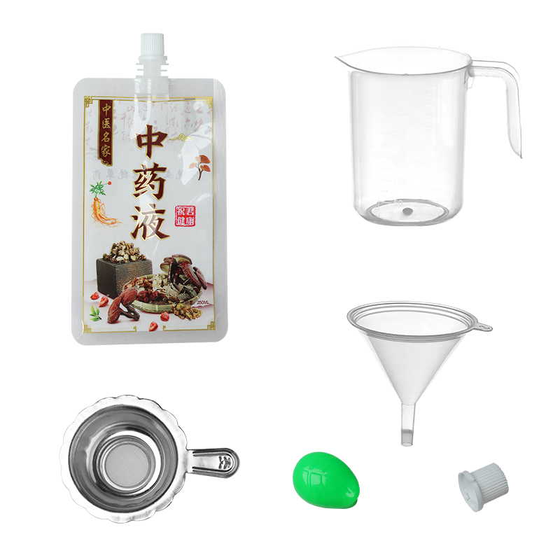 BJ Chinese Herbal Medicine Bags, 50 Pieces * 250ml, Decoction Bags, Disposable Herbal Tea Bags, Sealed Bags, Self-Standing Spout Bags