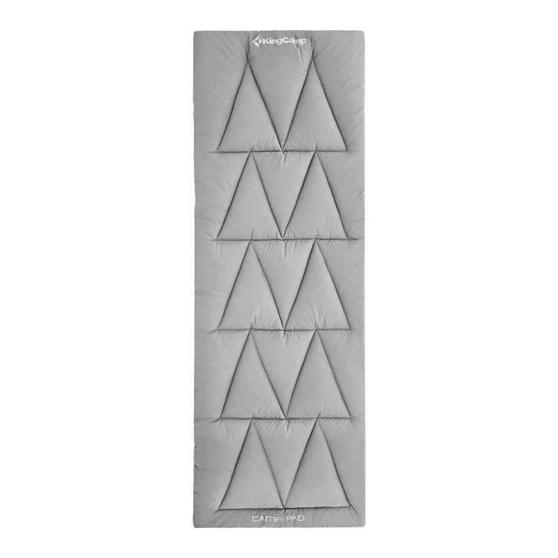 KingCamp Folding Bed Soft Mat, Single Outdoor Sleeping Pad, Office Nap Non-Slip Breathable Cotton Mat, Machine Washable #KM2413 Gray