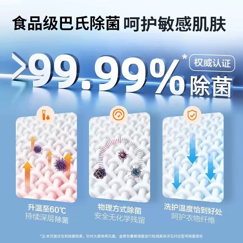 海尔【新品】海尔精华洗2.0直驱变频滚桶洗衣机058全自动10KG一级能效变频智能投放除菌除螨家用洗衣机 洗烘一体+智投+直驱晶彩屏G10058HBD12S