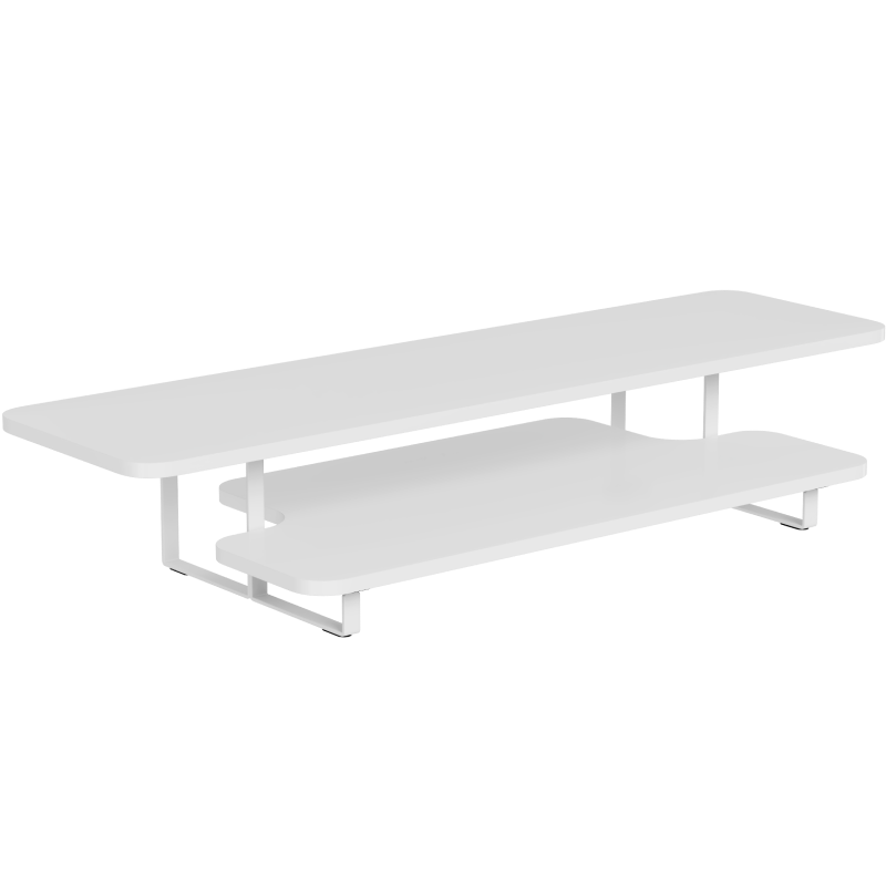 Brateck Beihu Dual-Layer Monitor Riser Stand Desktop Computer Stand Laptop Stand G700S White