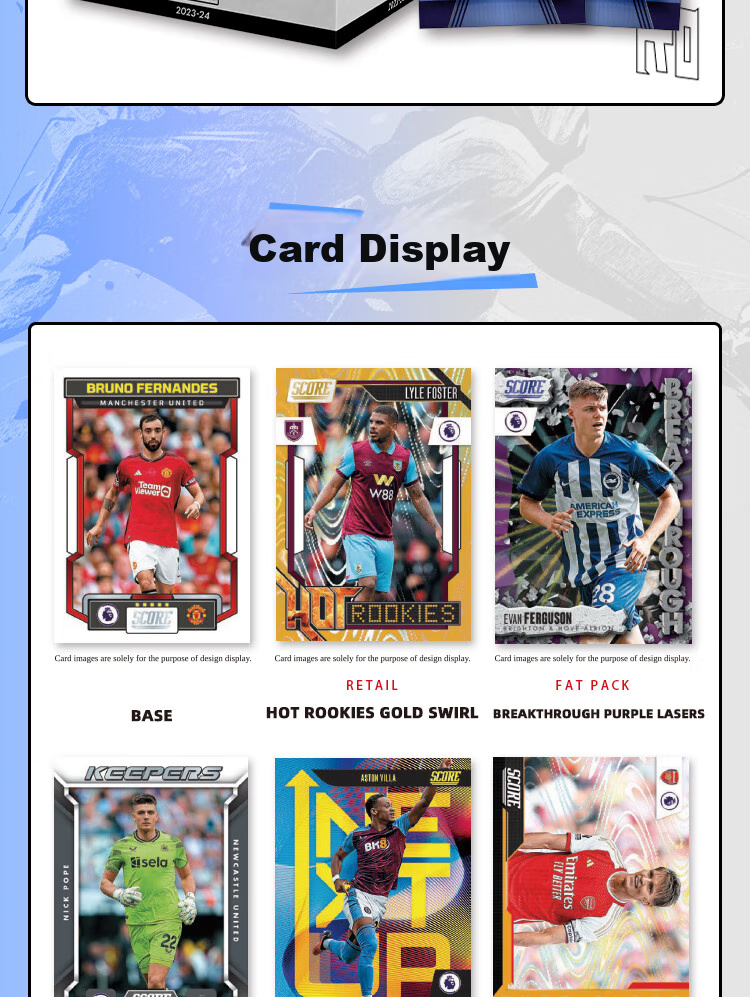 PANINI 2023-24 Score Premier League Football Star Card Fat Pack 5