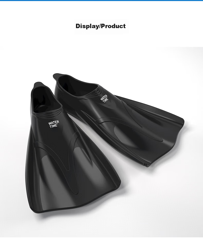 WATERTIME / Shuichuan Swimming Flippers Training Short Flippers Snorkeling Freestyle Adult Children Professional Swimming Equipment XXS 10