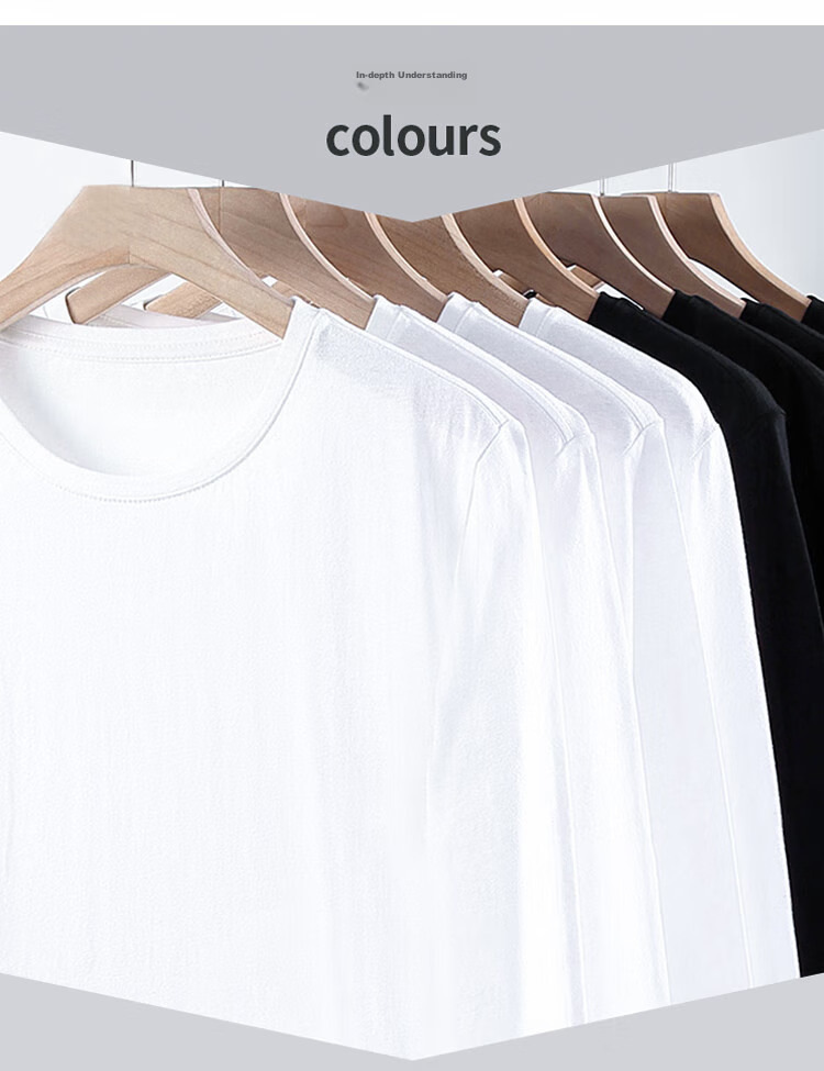 Nanjiren 100% Cotton Long Sleeve T-Shirt Women Simple White Premium Feel Top Versatile Layering Outerwear Long Sleeve 3XL 4