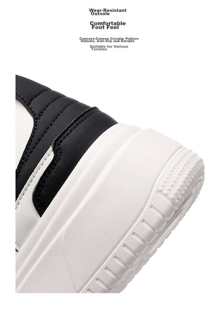 TonLion Women's Shoes, Autumn Season Footwear, Thick-Soled Sneakers for Women, Casual Dad Shoes, Women's Sports White Sneakers, White And Black, Size 37 9