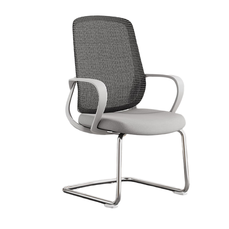 Deli KF253 Mesh Bow-Shaped Chair Conference Chair, Backrest Chair Office Chair Ergonomic Staff Chair, Corporate Bulk Purchase, Gray