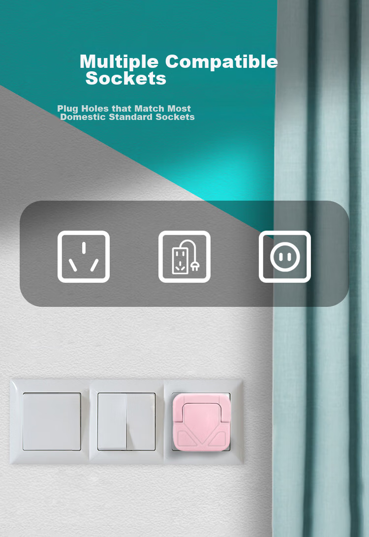 9I9 Socket Protective Cover, Baby Electric Shock Prevention Power Switch Protector, Child Plug Blocker, 24 Pieces A58 8