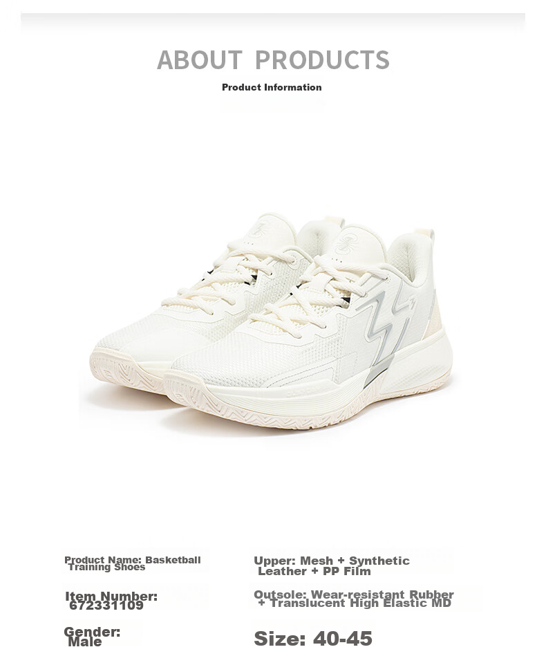 361° Basketball Shoes BIG3Team Spring And Summer Youth Professional Low-Top Sneakers for Men 672331109-2 20