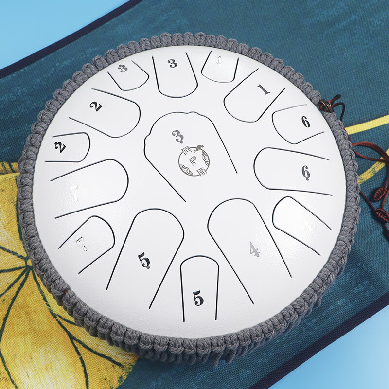 Asasi Handpan Ethereal Drum, 13-Inch 15-Tone D Key, Adult And Children Percussion Instrument, Niche Musical Instrument, Birthday Gift, Sold by JD