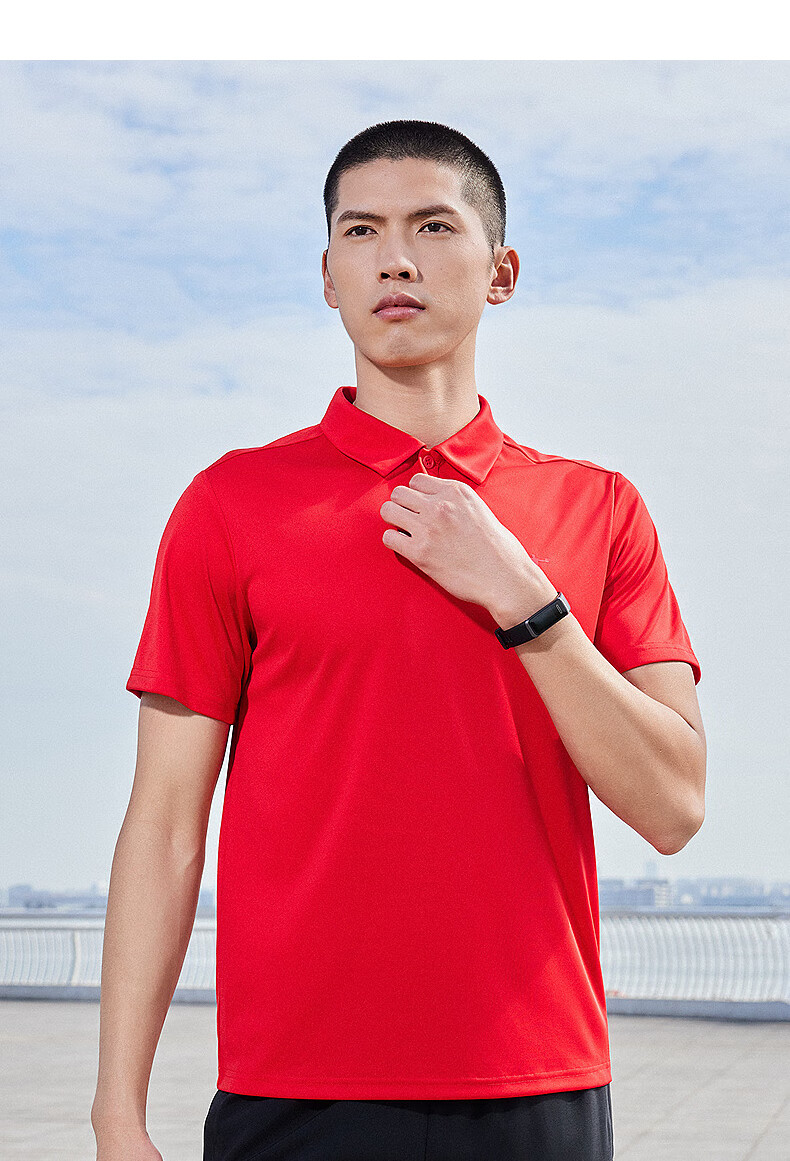 QIAODAN POLO Shirt, Men's T-Shirt, Comfortable Business Casual, Summer Quick-Dry Short Sleeve, Men's Sports Top 6