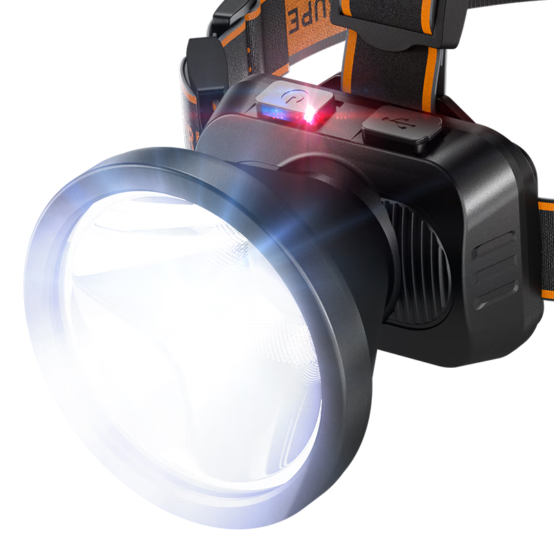 SupFire Headlamp, High Brightness, Long Battery Life, Rechargeable, Outdoor, Beach Combing, Night Fishing, Waterproof, Work Light, Mining Headwear, Illumination Flashlight