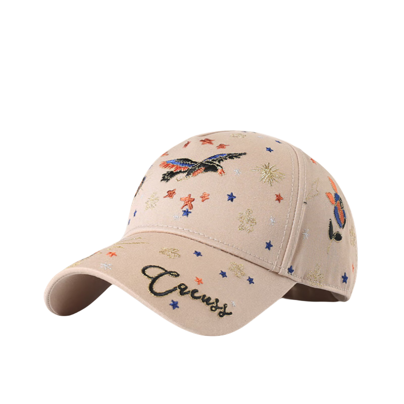 CACUSS Baseball Cap for Women, All-Season Visor Hat, Outdoor Sun Protection Hat, Korean Style Versatile Casual Cap, Khaki