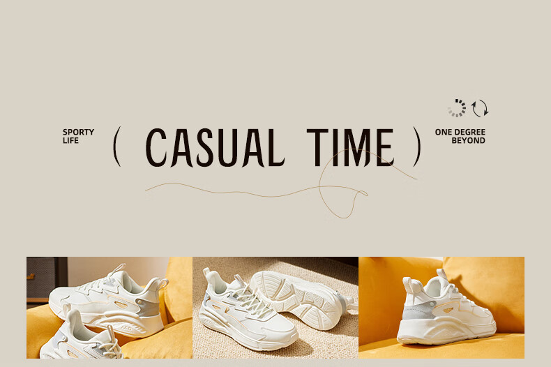 361° Women's Sports Shoes, Autumn Leather Upper, Commuter Water-Resistant, Thick-Soled Casual Running Shoes for Women, 682336712-5 3