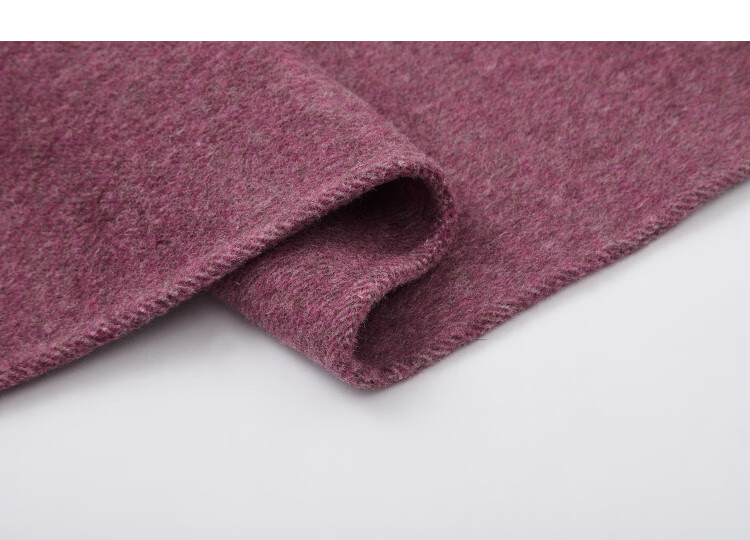 Demana [Mist Winter Rose] Winter Wool Scarf Double-Breasted Double-Faced Long Women's Wool Coat 4