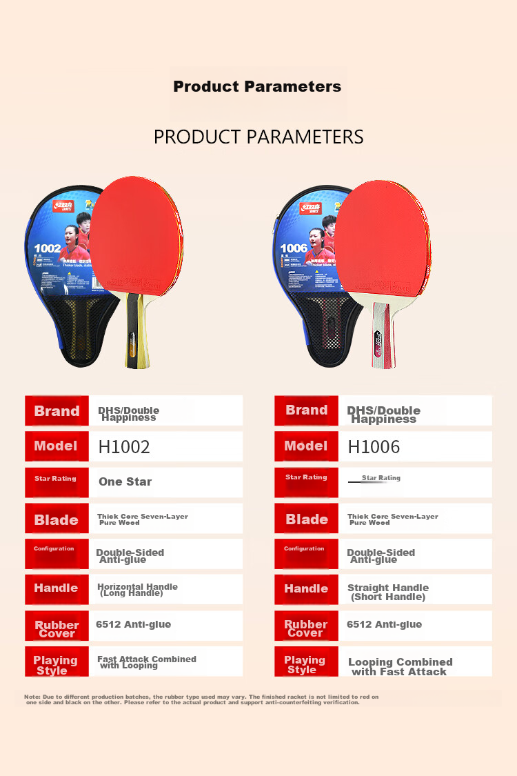 DHS One-Star Penhold (Jingcang Express Delivery + Racket Cover), Table Tennis Paddle F1002, Penhold Grip, Single Racket 2