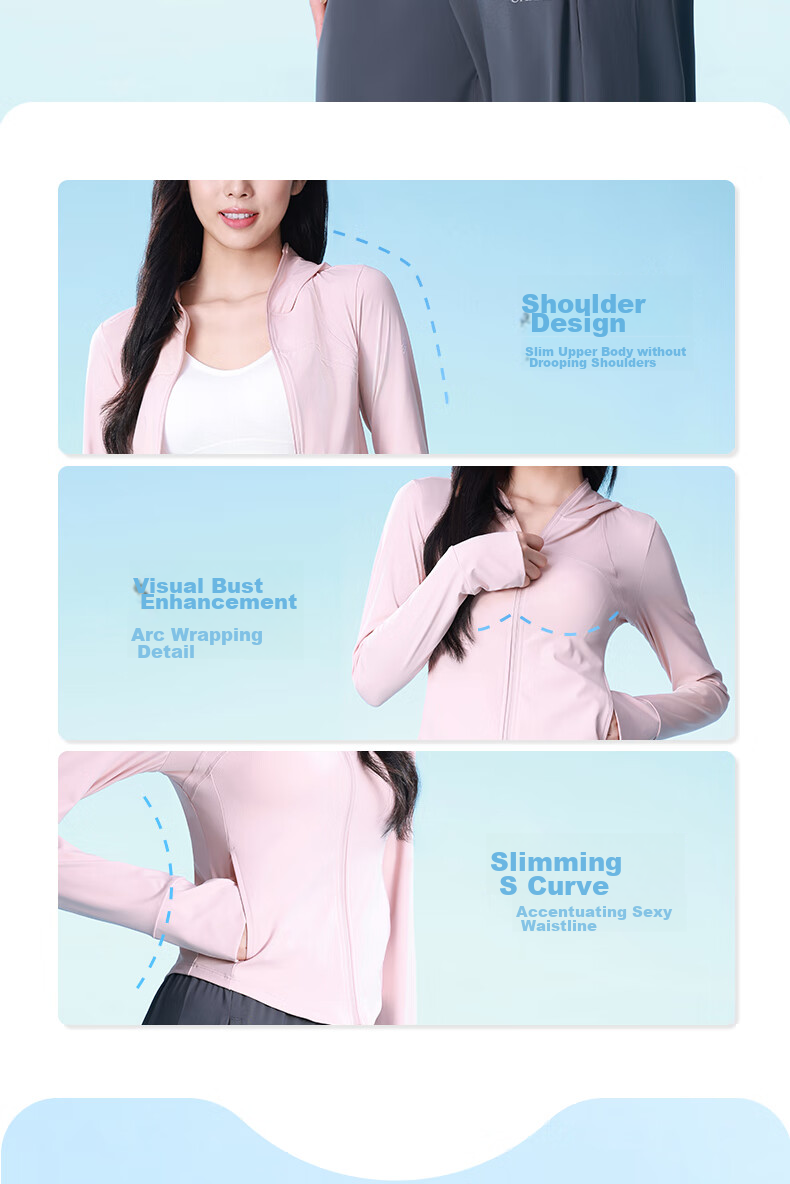 CAMEL [Camellia Series] Women's Sun Protection Clothing, Slim Fit, UV-Resistant, Cool And Breathable A24BAEO190 4