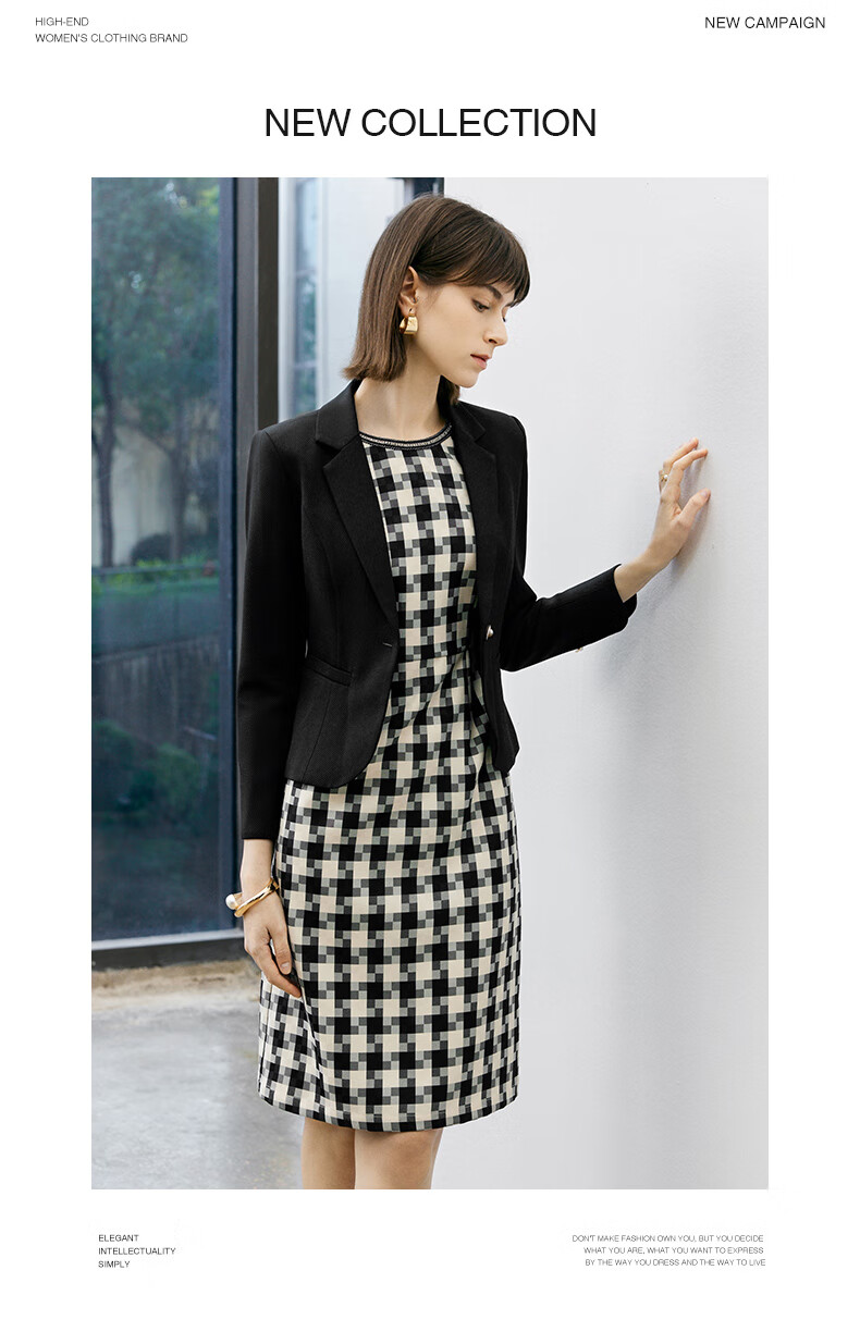 YANYEE Elegant Blazer for Women, Spring 2025, Waist-Cinching Slimming Professional Attire, High-End Formal Wear, Black, M 6